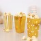36 Gold White 4&#x22; Popcorn Style Cardboard Candy Gift Favor BOXES